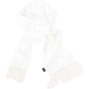 Knightsbridge Neckwear Plain Silk Scarf - White