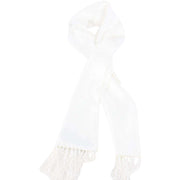 Knightsbridge Neckwear Plain Silk Scarf - White