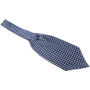 Knightsbridge Neckwear Polka Dot Silk Cravat - Blue/White