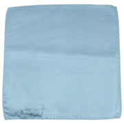 Knightsbridge Neckwear Ribbed Silk Pocket Square - Sky Blue