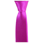 Knightsbridge Neckwear Skinny Polyester Tie - Hot Pink