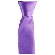 Knightsbridge Neckwear Skinny Polyester Tie - Lilac Purple