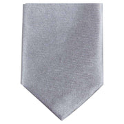 Knightsbridge Neckwear Skinny Polyester Tie - Silver