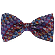 Knightsbridge Neckwear Squares Silk Bow Tie - Multi-colour