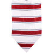 Knightsbridge Neckwear Striped Silk Cravat - Red/Cream