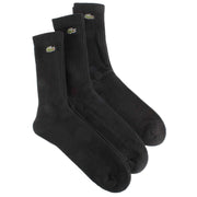Lacoste Sports High Cut 3 Pack Socks - Black