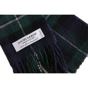 Locharron of Scotland Bowhill Forbes Modern Lambswool Scarf - Green/Navy