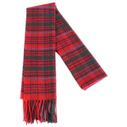 Locharron of Scotland Bowhill Grant Modern Lambswool Scarf - Red