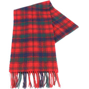 Locharron of Scotland Bowhill Robertson Modern Lambswool Scarf - Red
