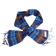 Locharron of Scotland Buchanan Lambwool Scarf - Blue/Brown