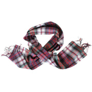 Locharron of Scotland Macdonald Dress Modern Lambswool Scarf - Green/Red/White