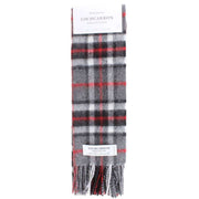 Locharron of Scotland Thompson Lambswool Scarf - Grey/Black/Red