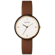 MAM Plano Small Watch - Brown/White