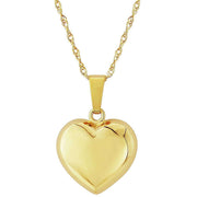 Mark Milton Small Puffed Heart Pendant - Yellow Gold