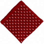 Michelsons of London 4 Pattern Silk Pocket Square - Red