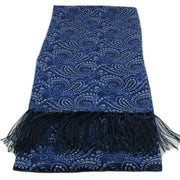 Michelsons of London All Over Paisley Silk Scarf - Blue