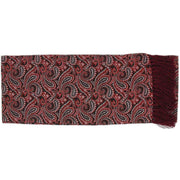 Michelsons of London All Over Paisley Silk Scarf - Burgundy