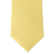 Michelsons of London Basket Weave Silk Tie - Yellow