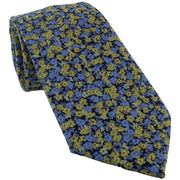 Michelsons of London Blurred Floral Tie and Pocket Square Set - Yellow