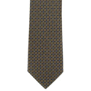 Michelsons of London Bold Diamond Neat Skinny Polyester Tie - Taupe Brown