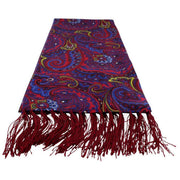 Michelsons of London Bright Paisley Silk Scarf - Pink