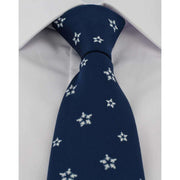 Michelsons of London Christmas Snowman Polyester Tie - Navy