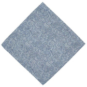 Michelsons of London Complex Paisley Polyester Tie and Pocket Square Set - Blue