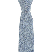 Michelsons of London Complex Paisley Polyester Tie and Pocket Square Set - Blue