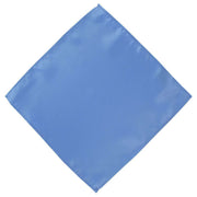 Michelsons of London Contast Floral Bow Tie and Plain Pocket Square Set - Light Blue