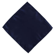 Michelsons of London Contast Floral Bow Tie and Plain Pocket Square Set - Navy