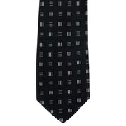 Michelsons of London Dash Diamonds Polyester Tie - Black