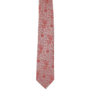 Michelsons of London Delicate Floral Wedding Tie and Pocket Square Set - Coral