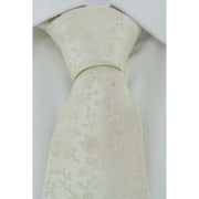 Michelsons of London Delicate Floral Wedding Tie and Pocket Square Set - Cream