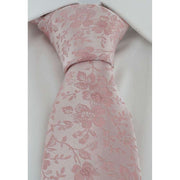 Michelsons of London Delicate Floral Wedding Tie and Pocket Square Set - Dusty Pink