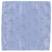 Michelsons of London Delicate Floral Wedding Tie and Pocket Square Set - Light Blue