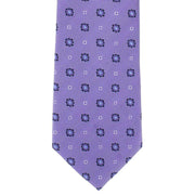 Michelsons of London Floral Neat Polyester Tie - Lilac