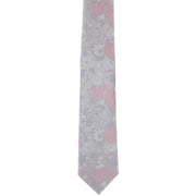 Michelsons of London Floral Wedding Tie and Pocket Square Set - Pink