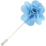 Michelsons of London Flower Lapel Pin - Ice Blue
