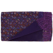 Michelsons of London Garden Floral Silk Scarf - Purple