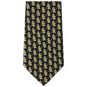 Michelsons of London Gingerbread Christmas Polyester Tie - Dark Navy