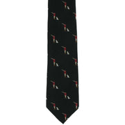 Michelsons of London Gun Man & Gun Dog Silk Tie - Black