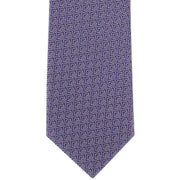 Michelsons of London Interlocking Geometric Polyester Tie - Purple