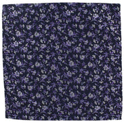 Michelsons of London Irregular Floral Tie and Pocket Square Set - Lilac