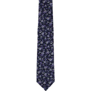 Michelsons of London Irregular Floral Tie and Pocket Square Set - Lilac
