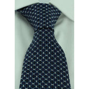 Michelsons of London Link Pattern Silk Tie - Teal