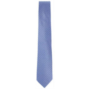 Michelsons of London Mini Spots Extra Long Polyester Tie - Light Blue