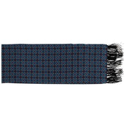 Michelsons of London Narrow Bold Medallion Silk Scarf - Teal