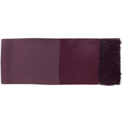 Michelsons of London Narrow Pin Dot Silk Scarf - Burgundy