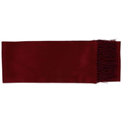 Michelsons of London Narrow Textured Silk Dress Scarf - Wine