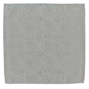 Michelsons of London Ornate Jacquard Silk Tie and Pocket Square Set - Silver